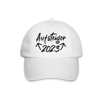 Aufsteiger 2023 Aufstiegstrikot 23 Liga Meister - Baseballkappe - Weiß/Weiß - Vorne