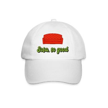 Sofa so good - Baseballkappe - Weiß/Weiß - Vorne