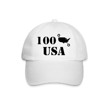USA - Baseballkappe - Weiß/Weiß - Vorne