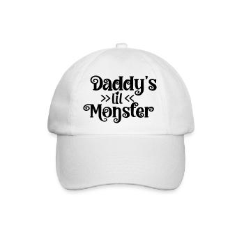 Daddy´s Lil Monster - Baseballkappe - Weiß/Weiß - Vorne