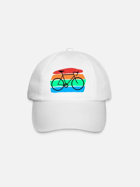 Fahrrad - Baseballkappe - Weiß/Weiß