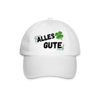 Alles Gute - Baseballkappe - Weiß/Weiß - Vorne