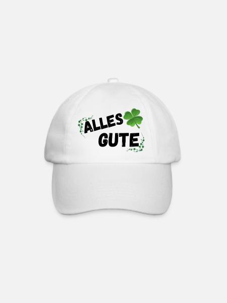 Alles Gute - Baseballkappe - Weiß/Weiß