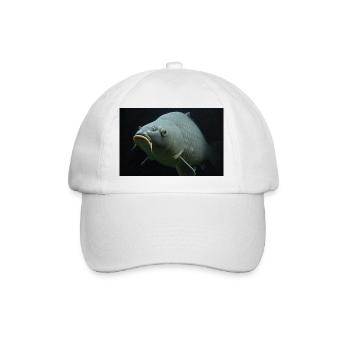 la pêche carpe - Baseballkappe - Weiß/Weiß - Vorne
