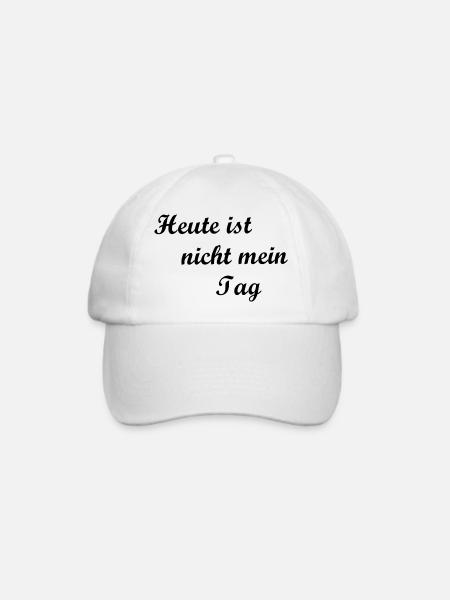 Heute ist nicht mein Tag - Baseballkappe - Weiß/Weiß
