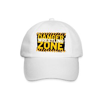 Wrestling Danger Zone - Baseballkappe - Weiß/Weiß - Vorne