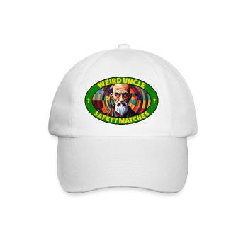Weird Uncle - Sicherheits-Streichhölzer - Baseballkappe - Weiß/Weiß - Vorne