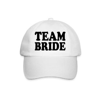 Team bride - Baseballkappe - Weiß/Weiß - Vorne