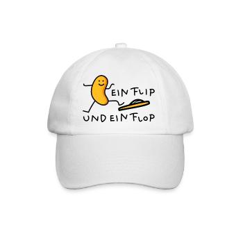 Ernussflips mit Flop - Baseballkappe - Weiß/Weiß - Vorne