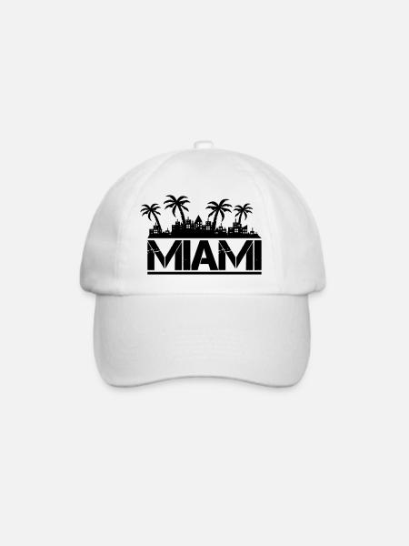 miami - Baseballkappe - Weiß/Weiß