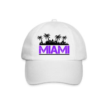 miami - Baseballkappe - Weiß/Weiß - Vorne