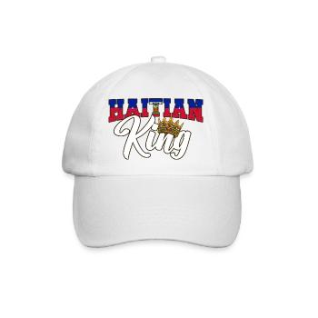 Haiti Haitian Flagge Ayiti Haitianer I Geschenk - Baseballkappe - Weiß/Weiß - Vorne