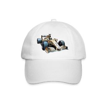 Rennwagen sind extrem aerodynamisch - Baseballkappe - Weiß/Weiß - Vorne