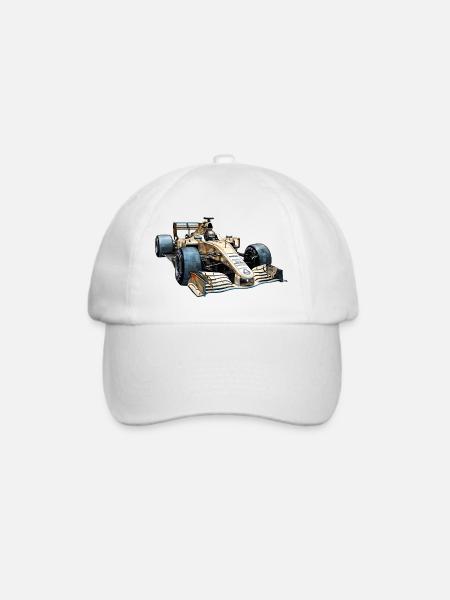 Rennwagen sind extrem aerodynamisch - Baseballkappe - Weiß/Weiß