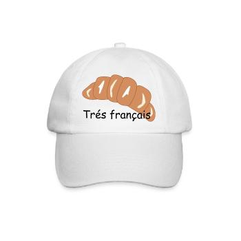 Tres francais - Baseballkappe - Weiß/Weiß - Vorne