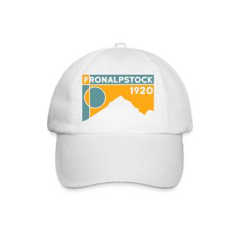 Fronalpstock Wandern Wanderung Souvenir Andenken - Baseballkappe - Weiß/Weiß - Vorne
