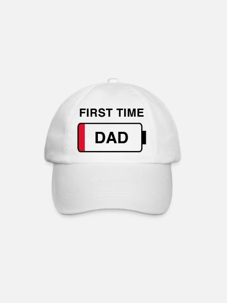 Zum ersten Mal Vater - Baseballkappe - Weiß/Weiß