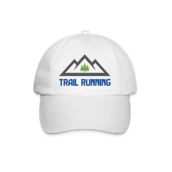 Trailrunning (Trailrunning) - Baseballkappe - Weiß/Weiß - Vorne
