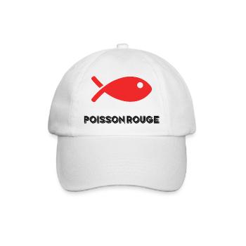 FISCH. GEDÄCHTNIS. APRILSCHERZ - Baseballkappe - Weiß/Weiß - Vorne