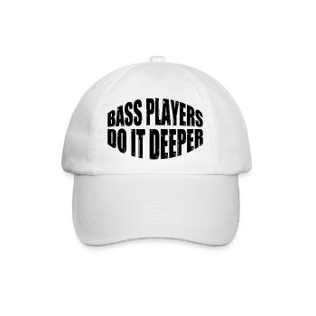 Bass Players Do It Deeper 7 - Baseballkappe - Weiß/Weiß - Vorne