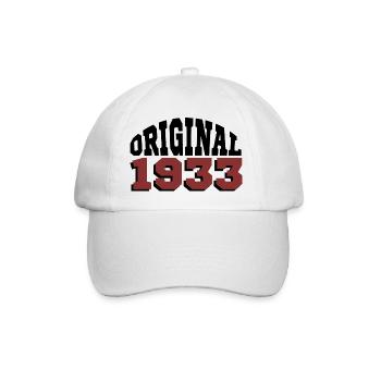 Original 1933 - Baseballkappe - Weiß/Weiß - Vorne