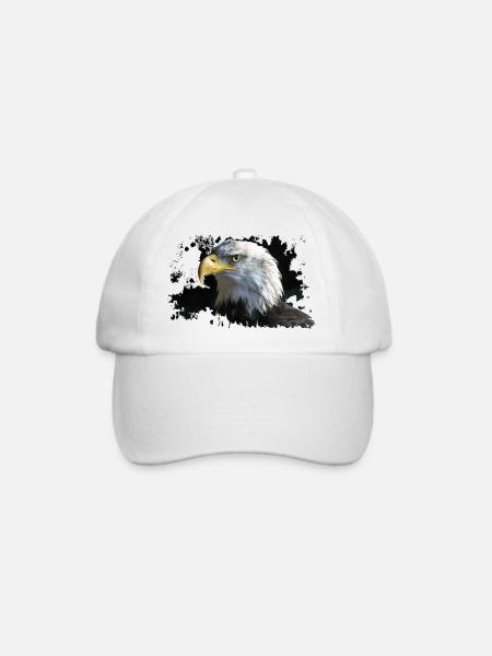 Adler - Baseballkappe - Weiß/Weiß
