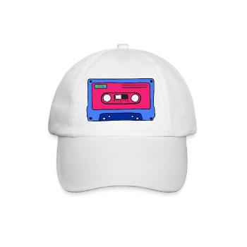 Kassette - Baseballkappe - Weiß/Weiß - Vorne