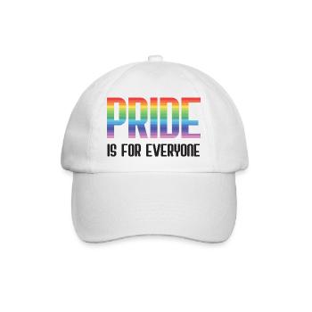 LGBT Pride Month - Pride ist für alle da - Baseballkappe - Weiß/Weiß - Vorne
