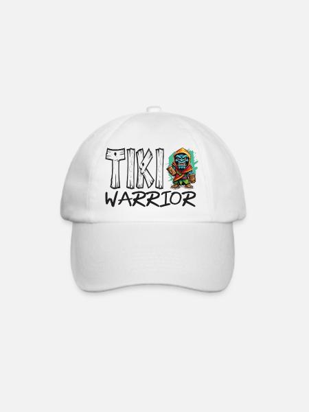 Tiki Krieger Kollektion - Baseballkappe - Weiß/Weiß