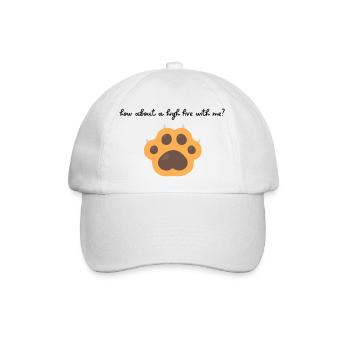Tierliebe PAWS - Baseballkappe - Weiß/Weiß - Vorne