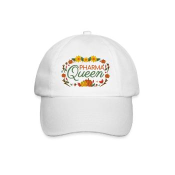Apotheke Pharma Queen herbstfarben - Baseballkappe - Weiß/Weiß - Vorne