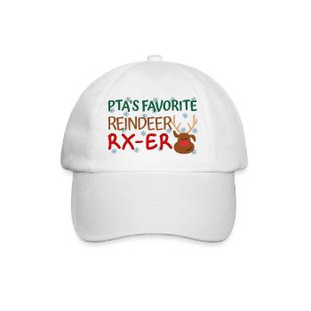 PTA Weihnachten favorite Reindeer - Baseballkappe - Weiß/Weiß - Vorne