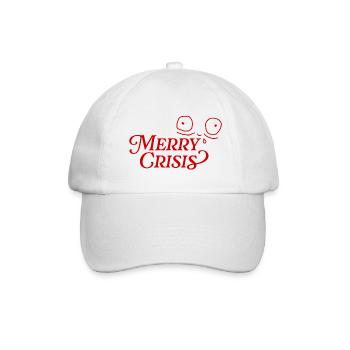 Merry Crisis - Baseballkappe - Weiß/Weiß - Vorne
