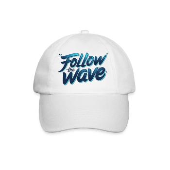 Welle - Baseballkappe - Weiß/Weiß - Vorne