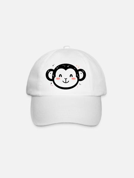 Gorilla - Baseballkappe - Weiß/Weiß