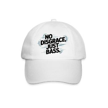 Keine Schande, nur Bässe fett - Baseballkappe - Weiß/Weiß - Vorne