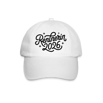 Rentnerin 2026 - Baseballkappe - Weiß/Weiß - Vorne