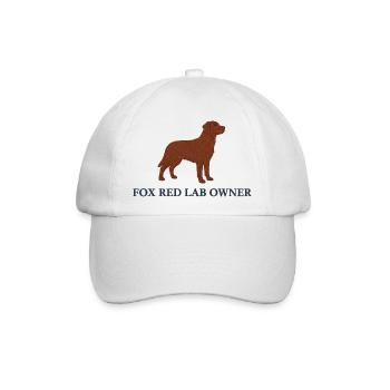 Fox red Labrador Logo - Baseballkappe - Weiß/Weiß - Vorne