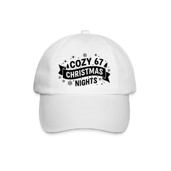Cozy 67 Christmas Nights - Baseballkappe - Weiß/Weiß - Vorne