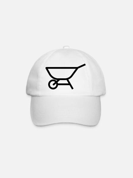 Schubkarre - Baseballkappe - Weiß/Weiß