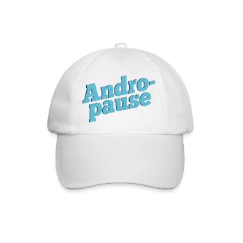 Wechseljahre Mann Andropause - Baseballkappe - Weiß/Weiß - Vorne