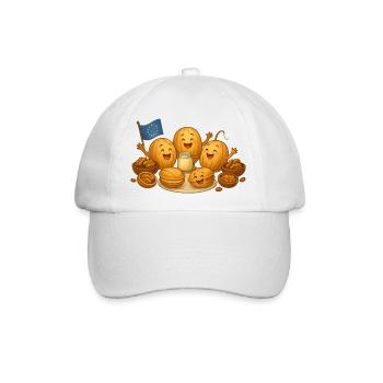 Walnuss Gebäck - Baseballkappe - Weiß/Weiß - Vorne