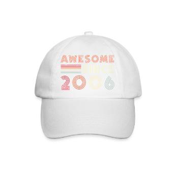 Retro Jubiläum 2006 Liniendesign - Baseballkappe - Weiß/Weiß - Vorne