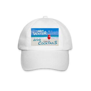 COCKTAILS - Baseballkappe - Weiß/Weiß - Vorne
