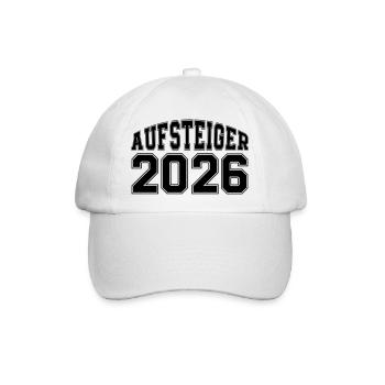 Aufsteiger 2026 - Baseballkappe - Weiß/Weiß - Vorne