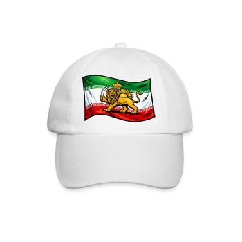 Persien Iran Fahne - Baseballkappe - Weiß/Weiß - Vorne