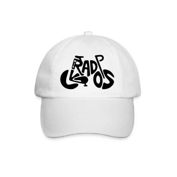 Fahrrad - Nie radlos - Baseballkappe - Weiß/Weiß - Vorne