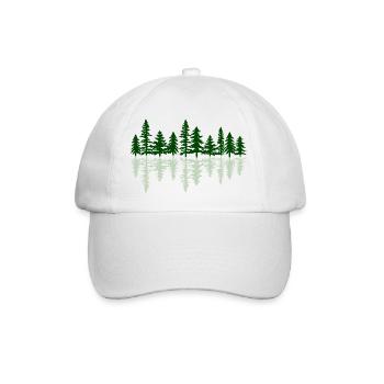 Reflet Forêt de Firs Nature - Baseballkappe - Weiß/Weiß - Vorne