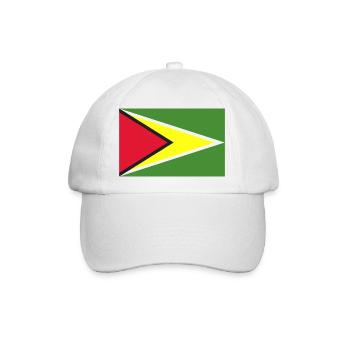Flagge von Guyana - Baseballkappe - Weiß/Weiß - Vorne