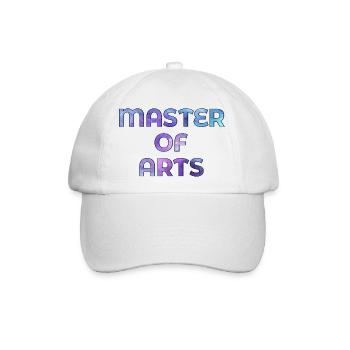Abschluss Studium Master of Arts - Baseballkappe - Weiß/Weiß - Vorne